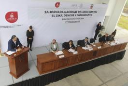 Inauguración de la segunda Jornada Nacional de lucha contra Zika, Dengue y Chikungunya a realizarse en instalaciones del Centro Universitario de Tonalá.