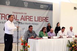 Inauguración del Teatro al Aire Libre de la Preparatoria de San Martín Hidalgo