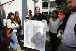 Rueda de prensa donde se anunciarán los resultados de la revisión de precios en puestos de comida al interior de la UdeG, de la campaña CómoComo, que organiza FEU. Centro Universitario de Ciencias Económico Administrativas CUCEA