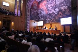 Ceremonia de conmemoración del veinticuatro aniversario de la Federación de Estudiantes Universitarios (FEU)