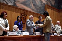 Presentación del primer número de la Colección de Poesía  “Dr. Hugo Gutiérrez Vega”, auspiciado por el programa Universitario "Letras para Volar"