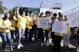 Protesta FEU alza a la tarifa de la ruta empresa