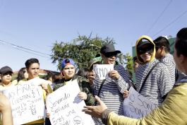 Protesta FEU alza a la tarifa de la ruta empresa