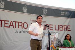 Inauguración del Teatro al Aire Libre de la Preparatoria de San Martín Hidalgo