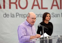 Inauguración del Teatro al Aire Libre de la Preparatoria de San Martín Hidalgo