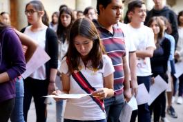 Aplicación del examen de admisión Piense II