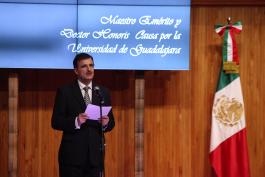 Reconocen legado académico y científico del Maestro Emérito de la Universidad de Guadalajara.