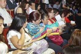 Informe "10 Años de Transparencia en Jalisco" en el marco de la Celebración del 10 Aniversario del ITEI su presidenta Cynthia Patricia Cantero Pacheco festejo en el Cine foro de la Universidad de Guadalajara. Al acto acude el Rector general de la Universidad de Guadalajara Itzcóatl Tonatiuh Bravo Padilla y el Gobernador del estado Jorge Aristóteles Sandoval Díaz