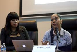 Mesa redonda “Mujer, violencia y deporte”.