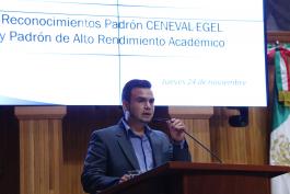 Entrega de reconocimientos CENEVAL y EGEL