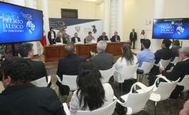 Rueda de prensa para dar a conocer convocatoria del Premio Jalisco de Periodismo 2015