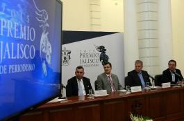 Rueda de prensa para dar a conocer convocatoria del Premio Jalisco de Periodismo 2015