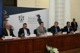 Rueda de prensa para dar a conocer convocatoria del Premio Jalisco de Periodismo 2015