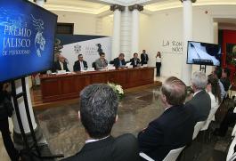 Rueda de prensa para dar a conocer convocatoria del Premio Jalisco de Periodismo 2015