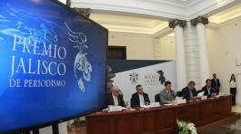 Rueda de prensa para dar a conocer convocatoria del Premio Jalisco de Periodismo 2015