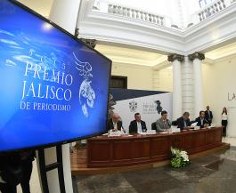 Rueda de prensa para dar a conocer convocatoria del Premio Jalisco de Periodismo 2015