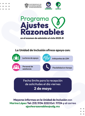 Programa: Ajustes razonables en el examen de admisión al ciclo 2025-B