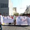 Trabajan bajo protesta los médicos residentes y médicos internos de perorado, por el incumplimiento de la entrega de uniformes desde el 2014 por parte de la Secretaría de Salud.