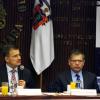 Reunión con los representantes de medios de comunicación. Preside el Rector General de la UdeG, maestro Itzcóatl Tonatiuh Bravo Padilla.