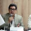 Rueda de prensa del primer simposio de vivienda  digna, sustentable y resilente