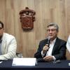 Rueda de prensa del primer simposio de vivienda  digna, sustentable y resilente