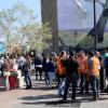 Evacuación en el edificio de Rectoría General de la UdG tras Sismo Continental