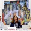 Rueda de prensa para dar conocer los detalles de la exposición Palimpsestos tropicales, de François Dolmetsch