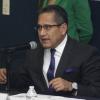 V Semana del Administrador Gubernamental, “Democracia y sociedad participativa. Retos de la nueva gestión”,presiden el magistrado Luis Carlos Vega Pámanes, presidente del Supremo Tribunal de Justicia de Jalisco; licenciado Jesús Eduardo Almaguer Ramírez, Fiscal General del estado; maestro Salvador Caro Cabrera, titular de  la Comisaría de la Policía Preventiva Municipal de Guadalajara.
