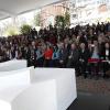 Colocación de la Primera Pieza del Museo del Ciencias Ambientales. Organiza el Fideicomiso del Centro Cultural Universitario de la Universidad de Guadalajara. Presiden el maestro Itzcóatl Tonatiuh Bravo Padilla, Rector General de UdeG; licenciado Raúl Padilla López, Presidente del Comité Técnico del Fideicomiso del Centro Cultural Universitario de la UdeG; maestro  Jorge Aristóteles Sandoval Díaz,  Gobernador Constitucional del estado de Jalisco; licenciado  Pablo Lemus Navarro, Presidente Municipal del H. 