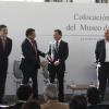 Colocación de la Primera Pieza del Museo del Ciencias Ambientales. Organiza el Fideicomiso del Centro Cultural Universitario de la Universidad de Guadalajara. Presiden el maestro Itzcóatl Tonatiuh Bravo Padilla, Rector General de UdeG; licenciado Raúl Padilla López, Presidente del Comité Técnico del Fideicomiso del Centro Cultural Universitario de la UdeG; maestro  Jorge Aristóteles Sandoval Díaz,  Gobernador Constitucional del estado de Jalisco; licenciado  Pablo Lemus Navarro, Presidente Municipal del H. 