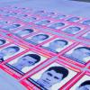 Reinstalación de fotografías de normalistas de Ayotzinapa en CUCSH