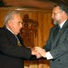 Entrega de Dr Honoris Causa a Julio Scherer por parte de la Universidad de Guadalajara el 28 de Noviembre del 2005
