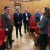 Realizaron un recorrido por los murales del paraninfo Enrique Díaz de León. 